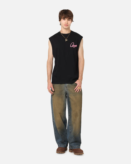 Carre Graffiti Muscle T-Shirt Black/Pink