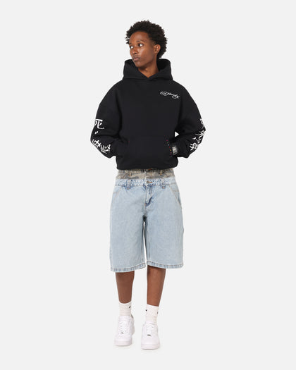 Ed Hardy Geisha Rhinestone Hoodie Black/Multi