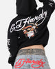 Ed Hardy Geisha Rhinestone Hoodie Black/Multi