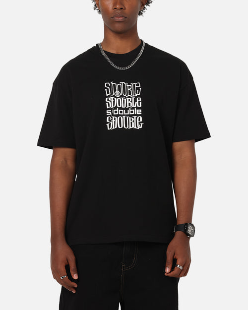 S Double Logofest T-Shirt Black