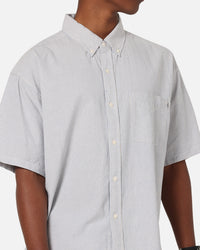 S Double Stripe Button UP Shirt Striped