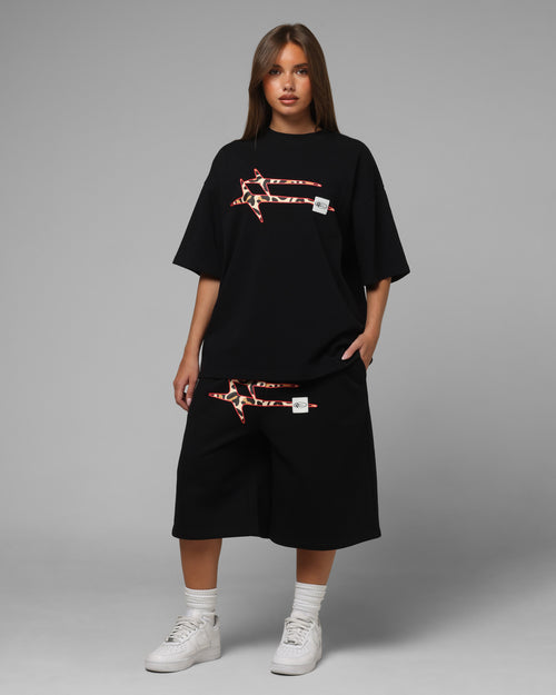 Loiter Hybrid Premium T-Shirt Black/Leopard