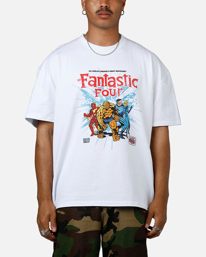 73Studio Marvel Fantastic Four Group Vintage T-Shirt White