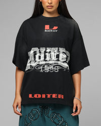 Loiter Lowrider Vintage T-Shirt Washed Black