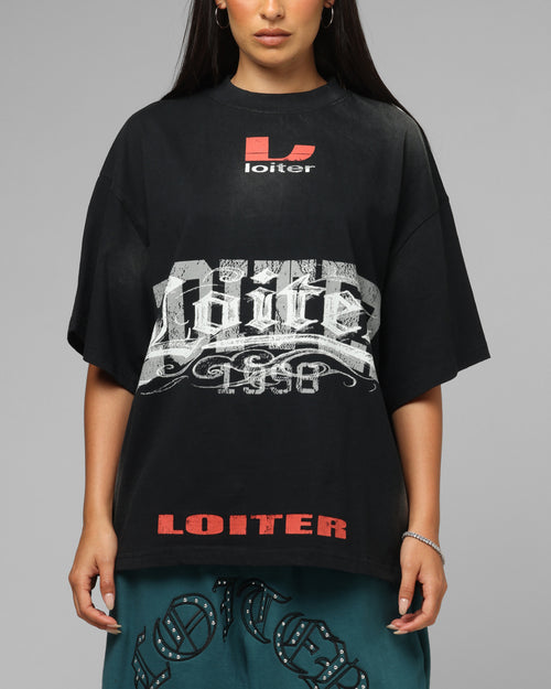 Loiter Lowrider Vintage T-Shirt Washed Black