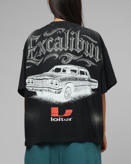 Loiter Lowrider Vintage T-Shirt Washed Black