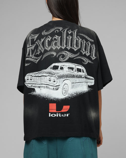 Loiter Lowrider Vintage T-Shirt Washed Black
