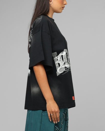 Loiter Lowrider Vintage T-Shirt Washed Black