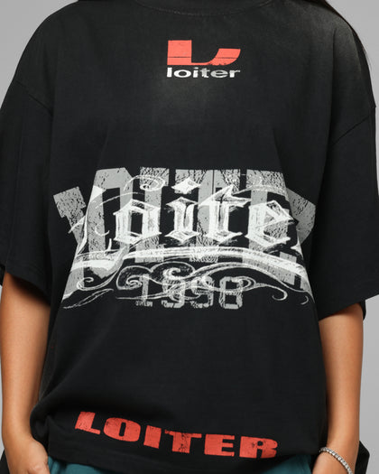 Loiter Lowrider Vintage T-Shirt Washed Black