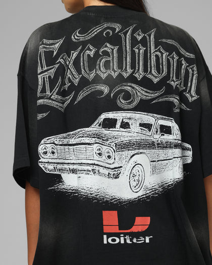 Loiter Lowrider Vintage T-Shirt Washed Black
