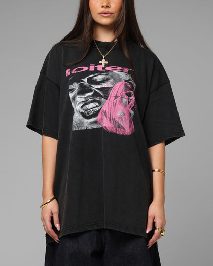 Loiter Weezy Premium Vintage T-Shirt Washed Black