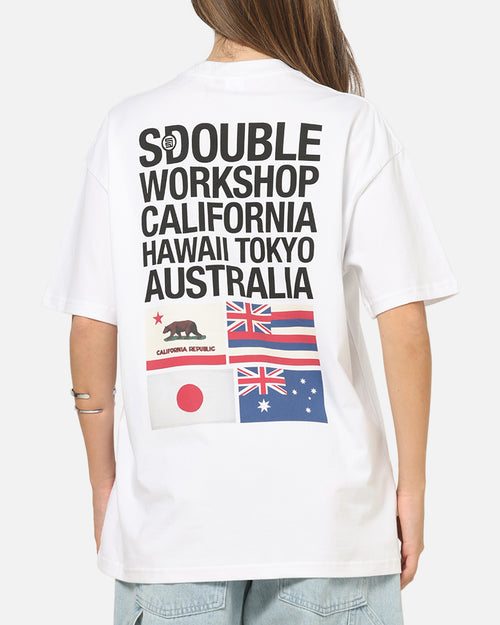 S Double Flags T-Shirt White