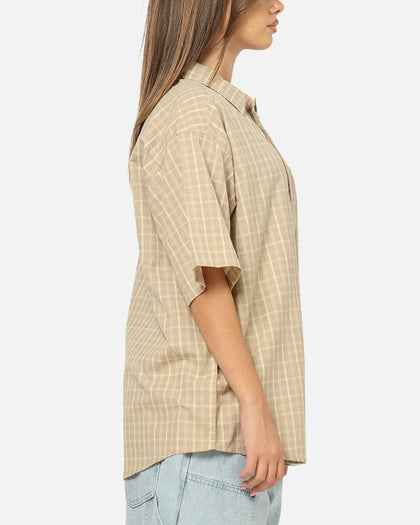 S Double Hill Button Up Shirt Putty