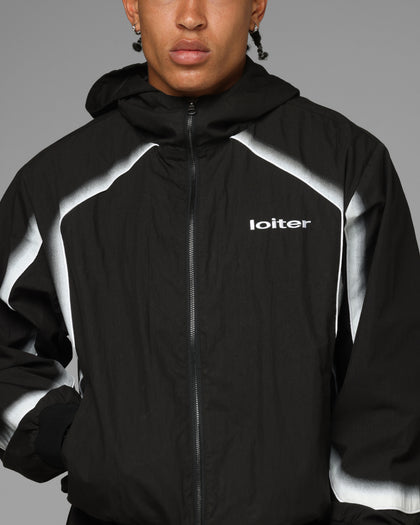 Loiter Spray Day Track Jacket Black