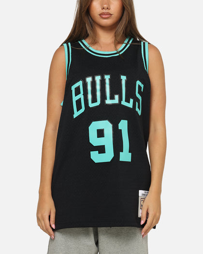 Mitchell & Ness Chicago Bulls Dennis Rodman 'Cool Blue' Swing Jersey Black/Blue