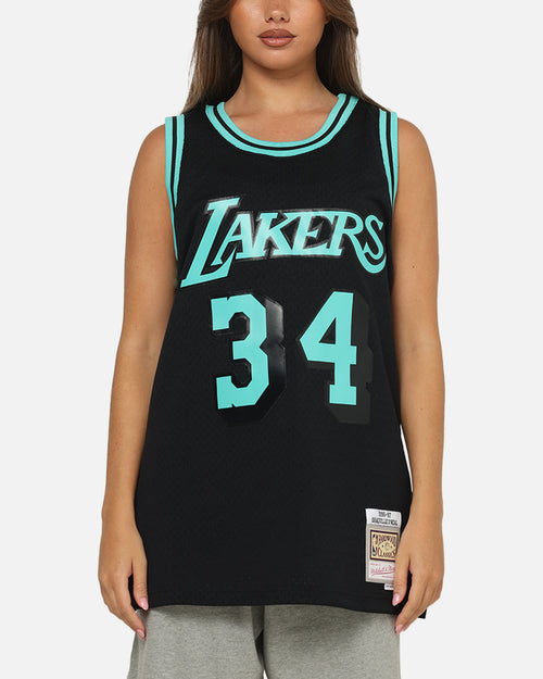 Mitchell & Ness Los Angeles Lakers Shaquille O'Neal 'Cool Blue' Swing Jersey Black/Blue