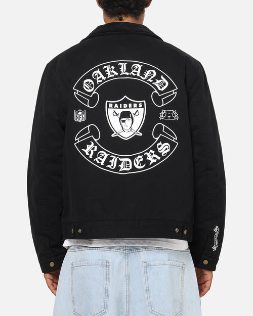 Mitchell & Ness Las Vegas Raiders Workwear Jacket Washed Black