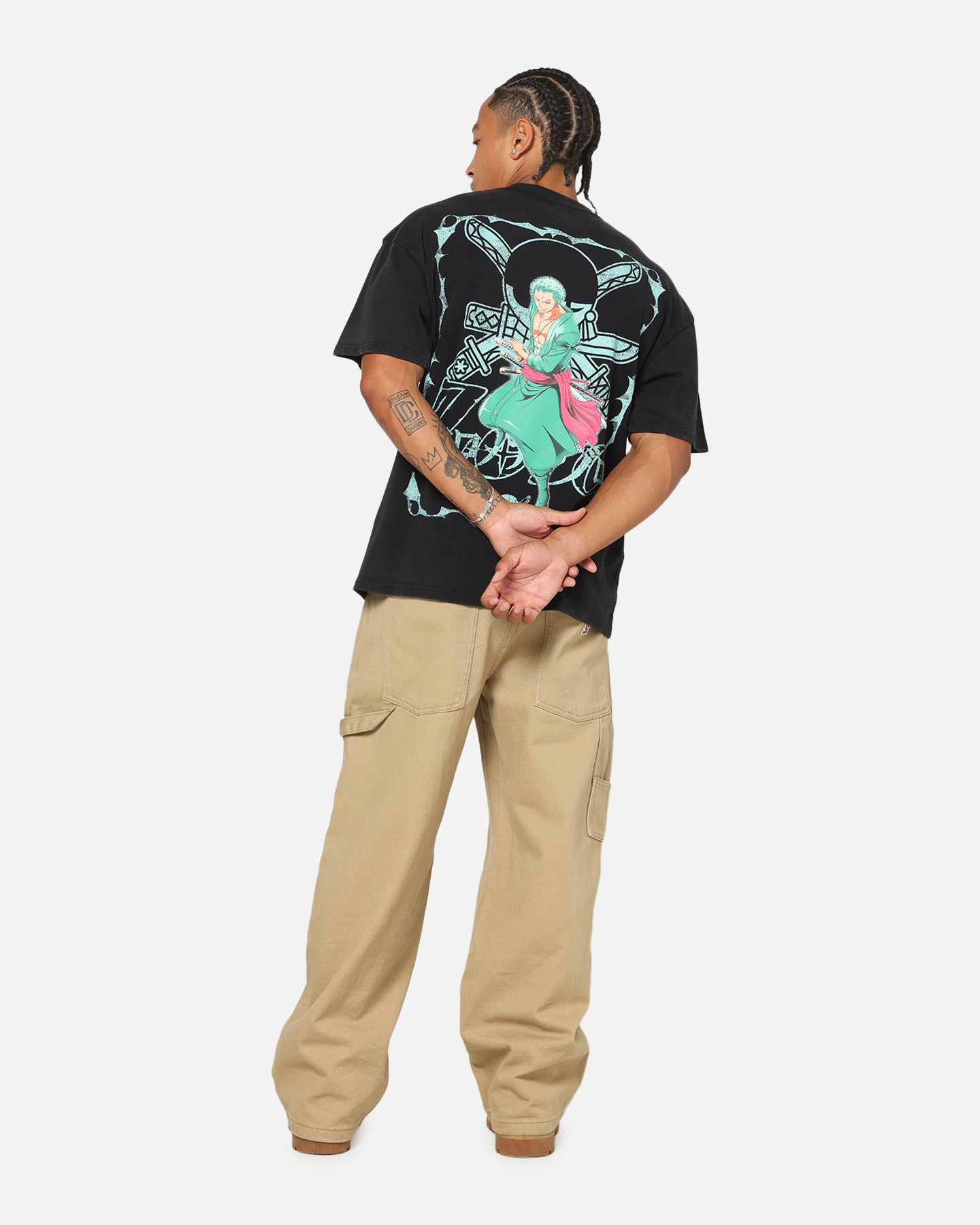 【THE TOE 】HARLEM ONEPIECE AND SHIRTS SET 73Studio X One Piece Zoro Vintage T-Shirt Off Black | Culture Kings NZ