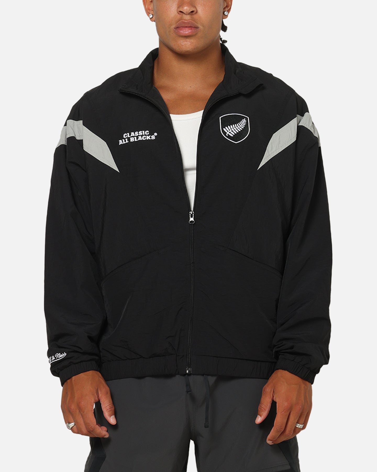 Mitchell & Ness All Blacks Rugby Union Classic Spray Jacket Solid