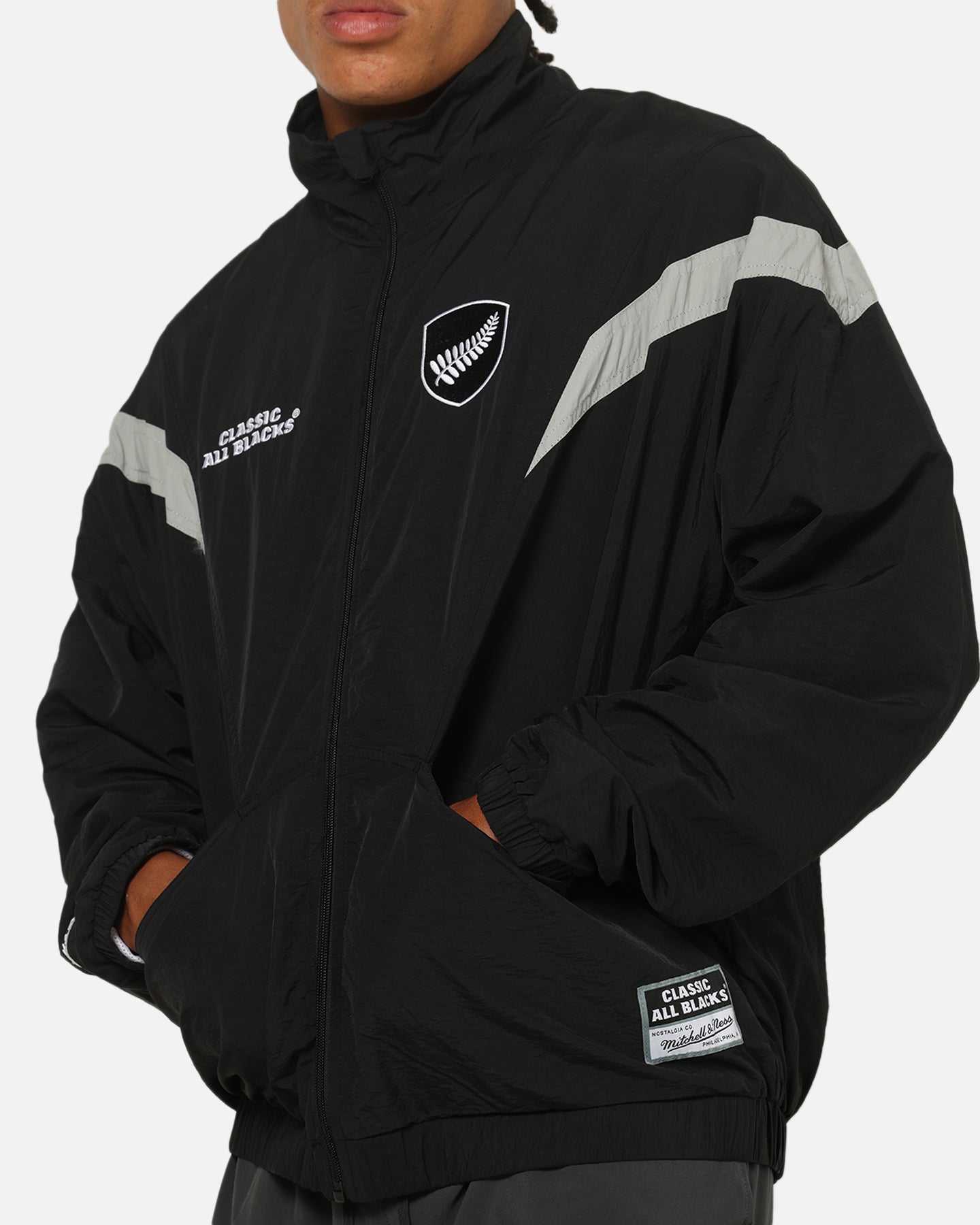 Mitchell & Ness All Blacks Rugby Union Classic Spray Jacket Solid