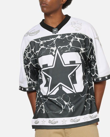 Vouseti V-Neck Football Jersey Black