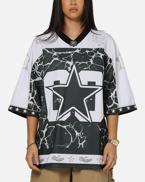 Vouseti V-Neck Football Jersey Black