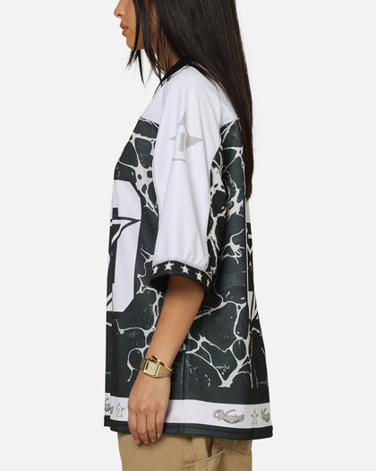 Vouseti V-Neck Football Jersey Black