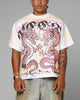 Loiter Dragon Rhinestone T-Shirt White