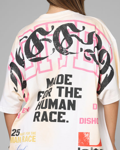 Loiter Dragon Rhinestone T-Shirt White