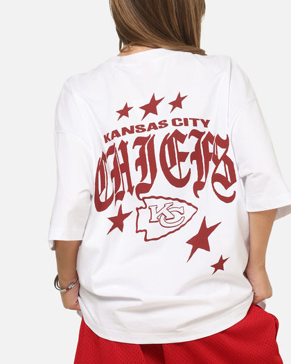 Mitchell & Ness Kansas City Chiefs Stars & Text Boxy T-Shirt White