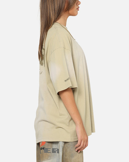 Mitchell & Ness Los Angeles Lakers Big Oversized Logo T-Shirt Gravel Stone