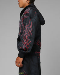 Loiter X Yu-Gi-Oh! Slifer Sky Dragon Zip Hoodie Black Wash