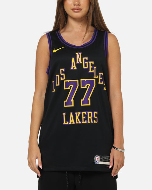 Nike Los Angeles Lakers Luka Doncic #77 City Edition Dri-FIT NBA Swingman Jersey Black