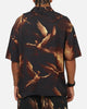 Saint Morta Rapture Button Up Shirt Black/Orange