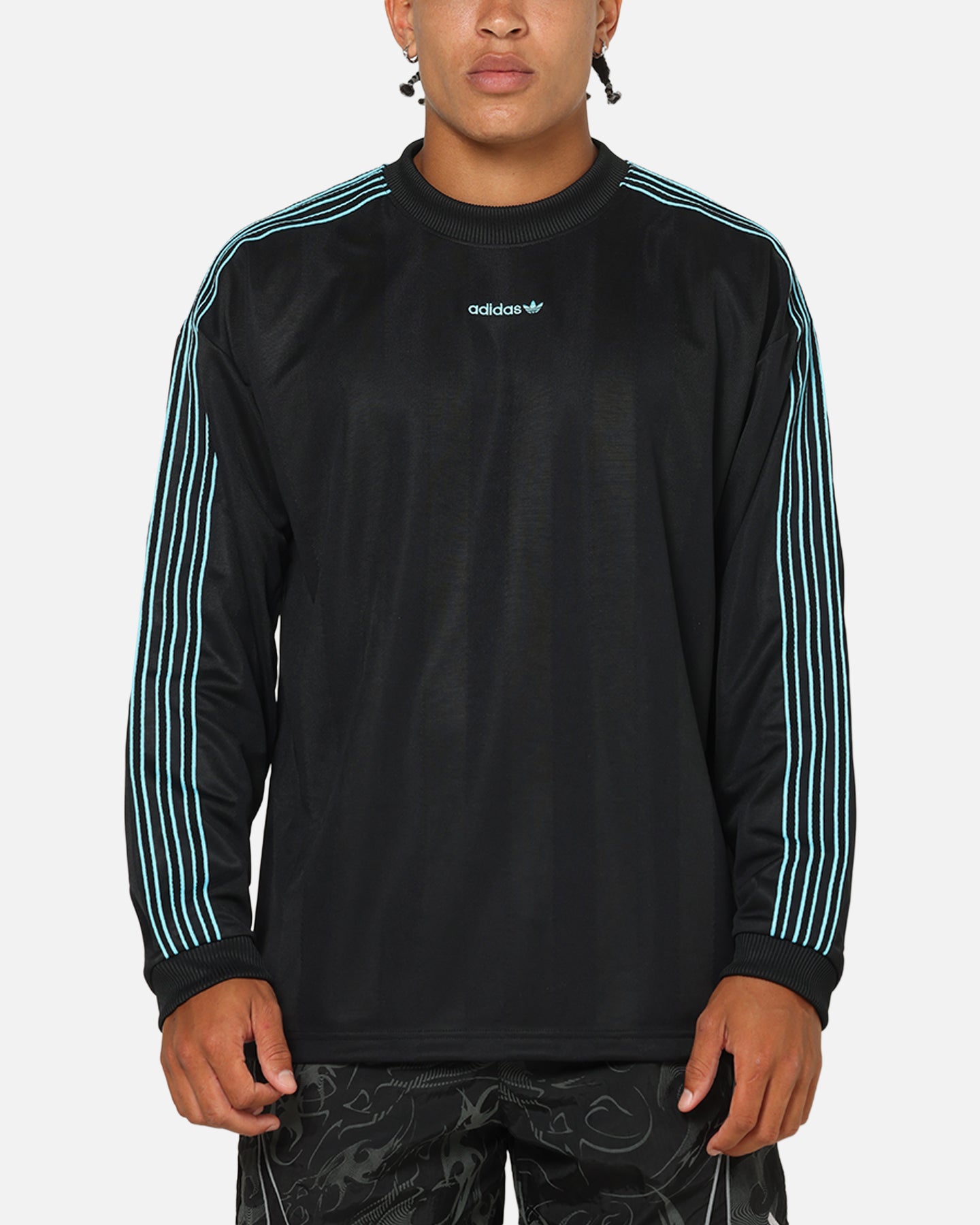 ウェア Pinstripe Long Sleeve Jersey / Black Adidas Long Sleeve Jersey Black | Culture Kings NZ