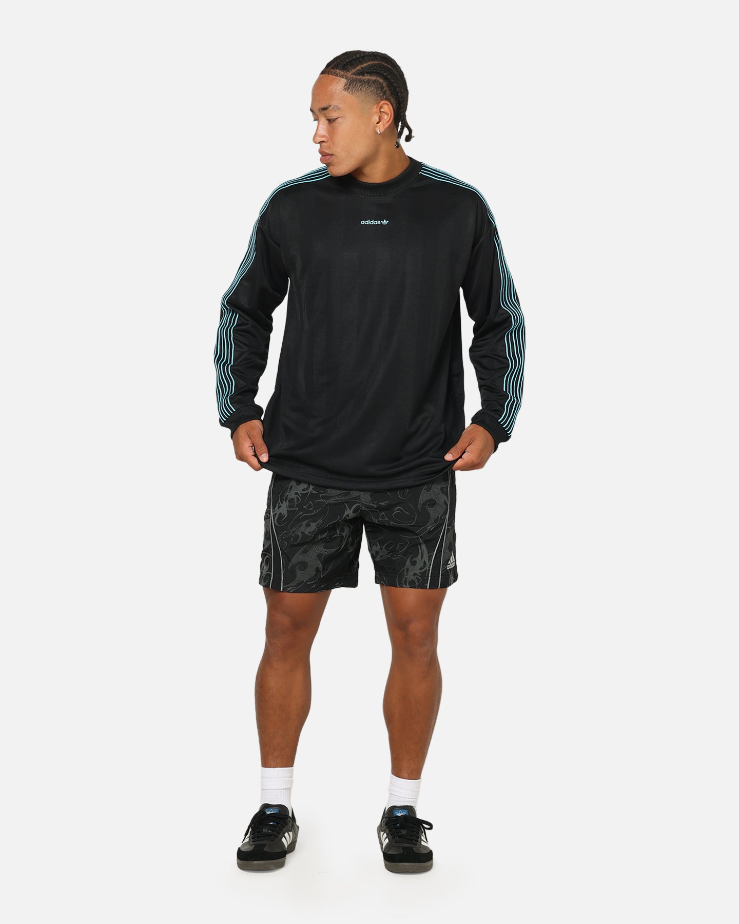 Adidas Long Sleeve Jersey Black | Culture Kings NZ