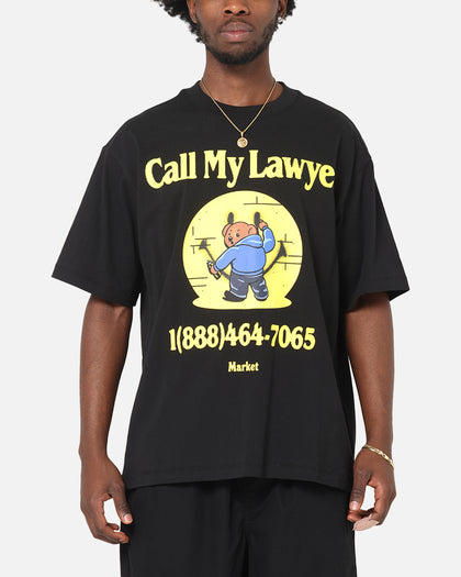 Market Smiley Call My Lawyer T-Shirt Black