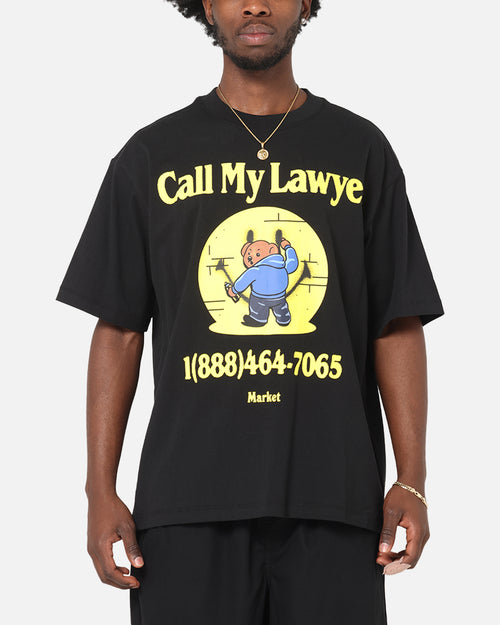 Market Smiley Call My Lawyer T-Shirt Black