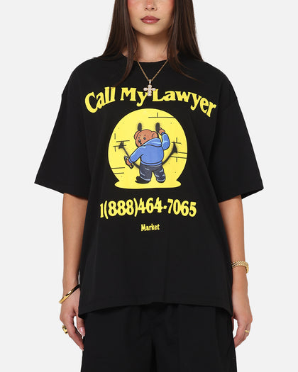 Market Smiley Call My Lawyer T-Shirt Black