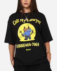 Market Smiley Call My Lawyer T-Shirt Black