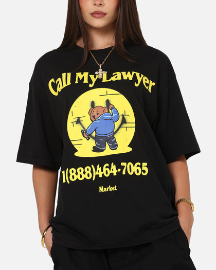 Market Smiley Call My Lawyer T-Shirt Black