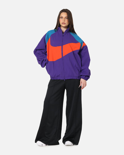 Nike Women's Sportswear Logo Oversized Woven Jacket Court Purple