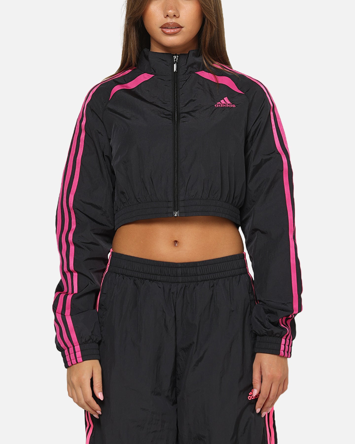 Adidas Women's Teamgeist Track Top Jacket Black/Pink | Culture