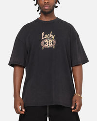 73Studio X Fallout: New Vegas Lucky 38 T-Shirt Black Acidwash