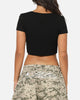 Von Dutch Women's Cropped T-Shirt Black