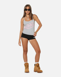Von Dutch Women's Singlet Top Grey Marle