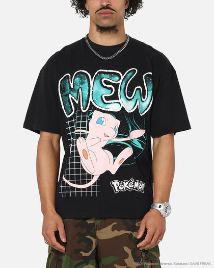 The Pokémon Collection By 73Studio Mew Vintage T-Shirt Off Black