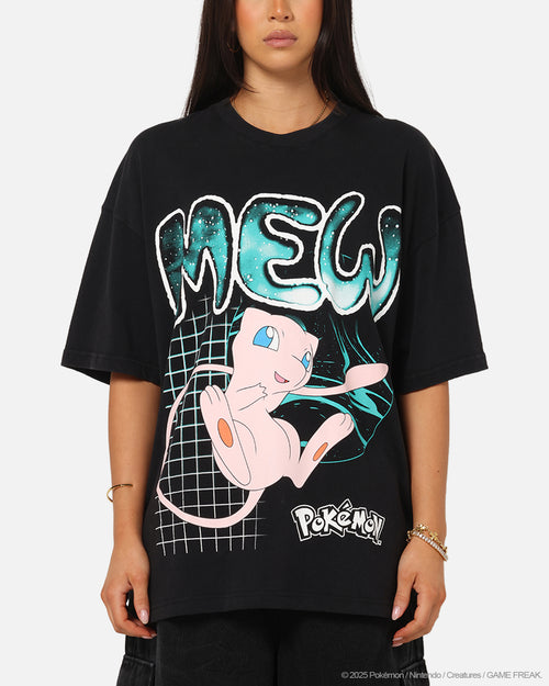 The Pokémon Collection By 73Studio Mew Vintage T-Shirt Off Black
