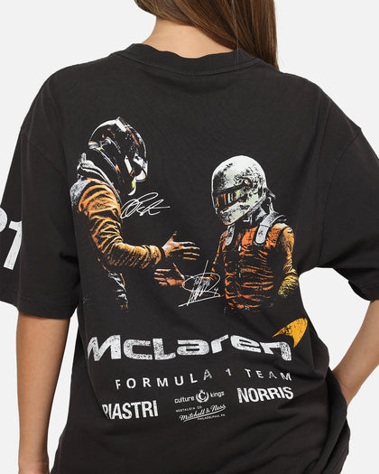 Mitchell & Ness X Mclaren Piastri And Norris Team Mates T-Shirt Washed Black