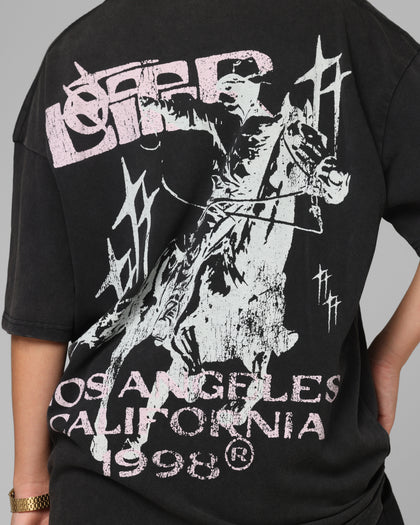 Loiter Dustborn T-Shirt Black Acidwash